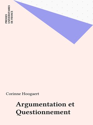 cover image of Argumentation et Questionnement